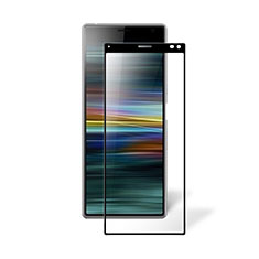 Schutzfolie Full Coverage Displayschutzfolie Panzerfolie Gehärtetes Glas Glasfolie Skins zum Aufkleben Panzerglas für Sony Xperia 8 Schwarz