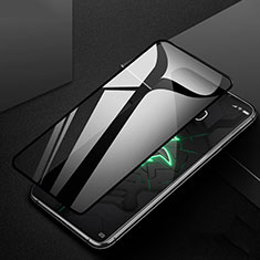 Schutzfolie Full Coverage Displayschutzfolie Panzerfolie Gehärtetes Glas Glasfolie Skins zum Aufkleben Panzerglas für Xiaomi Black Shark 3 Pro Schwarz