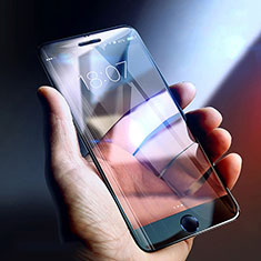 Schutzfolie Full Coverage Displayschutzfolie Panzerfolie Skins zum Aufkleben Gehärtetes Glas Glasfolie C01 für Apple iPhone 7 Plus Schwarz