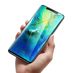 Schutzfolie Full Coverage Displayschutzfolie Panzerfolie Skins zum Aufkleben Gehärtetes Glas Glasfolie F02 für Huawei Mate 20 Pro Schwarz