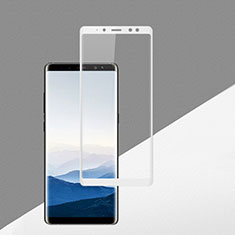 Schutzfolie Full Coverage Displayschutzfolie Panzerfolie Skins zum Aufkleben Gehärtetes Glas Glasfolie F02 für Samsung Galaxy A8 (2018) Duos A530F Weiß