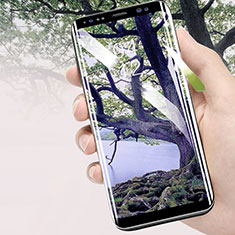 Schutzfolie Full Coverage Displayschutzfolie Panzerfolie Skins zum Aufkleben Gehärtetes Glas Glasfolie F02 für Samsung Galaxy S8 Schwarz