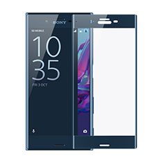 Schutzfolie Full Coverage Displayschutzfolie Panzerfolie Skins zum Aufkleben Gehärtetes Glas Glasfolie F02 für Sony Xperia XZs Blau