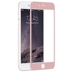 Schutzfolie Full Coverage Displayschutzfolie Panzerfolie Skins zum Aufkleben Gehärtetes Glas Glasfolie F03 für Apple iPhone 6 Plus Rosa