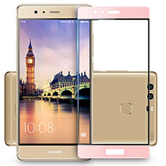 Schutzfolie Full Coverage Displayschutzfolie Panzerfolie Skins zum Aufkleben Gehärtetes Glas Glasfolie F03 für Huawei P9 Plus Rosa