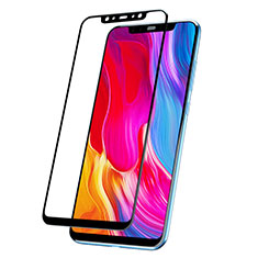 Schutzfolie Full Coverage Displayschutzfolie Panzerfolie Skins zum Aufkleben Gehärtetes Glas Glasfolie F03 für Xiaomi Mi 8 Schwarz