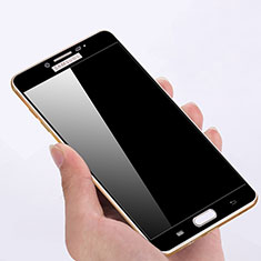 Schutzfolie Full Coverage Displayschutzfolie Panzerfolie Skins zum Aufkleben Gehärtetes Glas Glasfolie F04 für Samsung Galaxy C7 SM-C7000 Schwarz