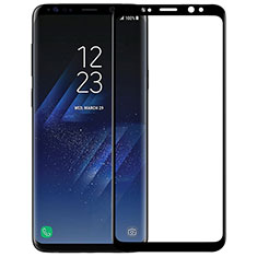 Schutzfolie Full Coverage Displayschutzfolie Panzerfolie Skins zum Aufkleben Gehärtetes Glas Glasfolie F07 für Samsung Galaxy S9 Schwarz