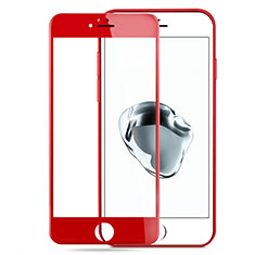 Schutzfolie Full Coverage Displayschutzfolie Panzerfolie Skins zum Aufkleben Gehärtetes Glas Glasfolie für Apple iPhone 7 Plus Rot