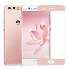 Schutzfolie Full Coverage Displayschutzfolie Panzerfolie Skins zum Aufkleben Gehärtetes Glas Glasfolie für Huawei P10 Rosa