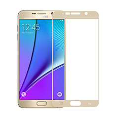 Schutzfolie Full Coverage Displayschutzfolie Panzerfolie Skins zum Aufkleben Gehärtetes Glas Glasfolie für Samsung Galaxy Note 5 N9200 N920 N920F Gold