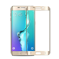 Schutzfolie Full Coverage Displayschutzfolie Panzerfolie Skins zum Aufkleben Gehärtetes Glas Glasfolie für Samsung Galaxy S6 Edge+ Plus SM-G928F Gold