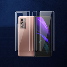 Schutzfolie Schutz Folie Rückseite Skins zum Aufkleben Panzerglas B01 für Samsung Galaxy Z Fold2 5G Klar