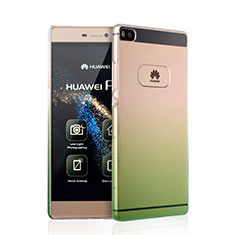 Schutzhülle Handytasche Durchsichtig Farbverlauf für Huawei P8 Grün