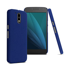 Schutzhülle Kunststoff Hülle Matt für Motorola Moto G4 Plus Blau