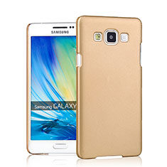 Schutzhülle Kunststoff Hülle Matt für Samsung Galaxy A7 Duos SM-A700F A700FD Gold