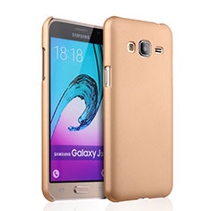 Schutzhülle Kunststoff Hülle Matt für Samsung Galaxy J3 (2016) J320F J3109 Gold