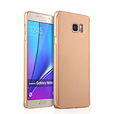 Schutzhülle Kunststoff Hülle Matt für Samsung Galaxy Note 5 N9200 N920 N920F Gold