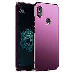 Schutzhülle Kunststoff Hülle Matt für Xiaomi Mi A2 Violett