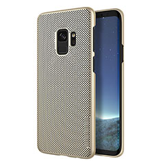 Schutzhülle Kunststoff Hülle Punkte Loch für Samsung Galaxy S9 Gold