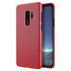 Schutzhülle Kunststoff Hülle Punkte Loch für Samsung Galaxy S9 Plus Rot