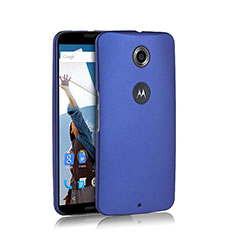 Schutzhülle Kunststoff Tasche Matt für Google Nexus 6 Blau