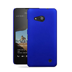 Schutzhülle Kunststoff Tasche Matt für Microsoft Lumia 550 Blau