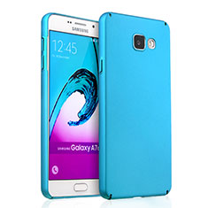 Schutzhülle Kunststoff Tasche Matt für Samsung Galaxy A7 (2016) A7100 Hellblau