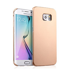 Schutzhülle Kunststoff Tasche Matt für Samsung Galaxy S6 Edge SM-G925 Gold