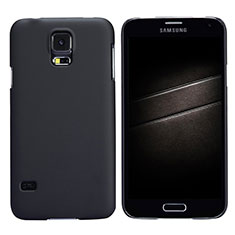 Schutzhülle Kunststoff Tasche Matt M02 für Samsung Galaxy S5 Duos Plus Schwarz