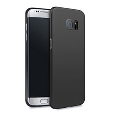 Schutzhülle Kunststoff Tasche Matt Q02 für Samsung Galaxy S7 Edge G935F Schwarz