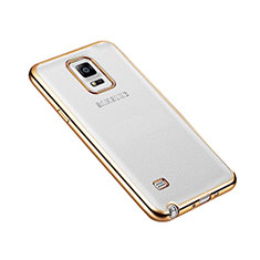 Schutzhülle Luxus Aluminium Metall Rahmen für Samsung Galaxy Note 4 Duos N9100 Dual SIM Gold