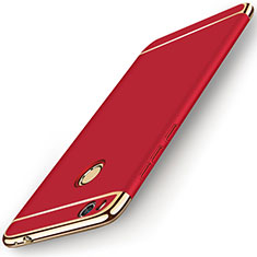 Schutzhülle Luxus Metall Rahmen und Kunststoff für Huawei Honor 8 Lite Rot
