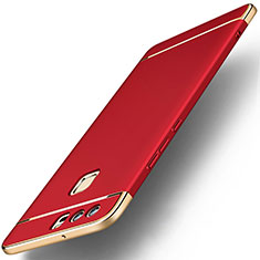 Schutzhülle Luxus Metall Rahmen und Kunststoff für Huawei P9 Plus Rot