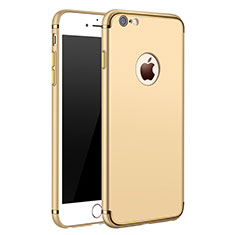 Schutzhülle Luxus Metall Rahmen und Kunststoff M02 für Apple iPhone 6 Gold