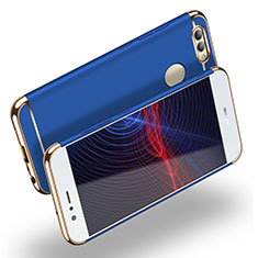 Schutzhülle Luxus Metall Rahmen und Kunststoff M02 für Huawei Nova 2 Plus Blau