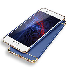 Schutzhülle Luxus Metall Rahmen und Kunststoff M02 für Huawei P9 Blau