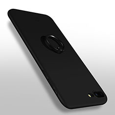 Schutzhülle Luxus Metall Rahmen und Kunststoff Schutzhülle Tasche F02 für Apple iPhone 7 Plus Schwarz