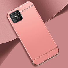 Schutzhülle Luxus Metall Rahmen und Kunststoff Schutzhülle Tasche für Huawei Nova 8 SE 4G Rosegold