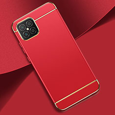 Schutzhülle Luxus Metall Rahmen und Kunststoff Schutzhülle Tasche für Huawei Nova 8 SE 4G Rot