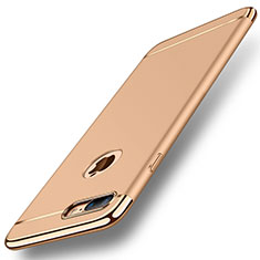 Schutzhülle Luxus Metall Rahmen und Kunststoff Schutzhülle Tasche M01 für Apple iPhone 7 Plus Gold