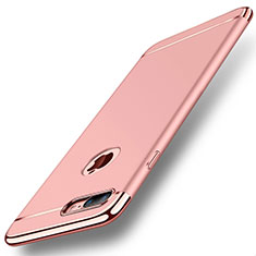 Schutzhülle Luxus Metall Rahmen und Kunststoff Schutzhülle Tasche M01 für Apple iPhone 7 Plus Rosegold