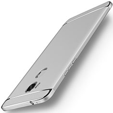 Schutzhülle Luxus Metall Rahmen und Kunststoff Schutzhülle Tasche M01 für Huawei Honor 5X Silber