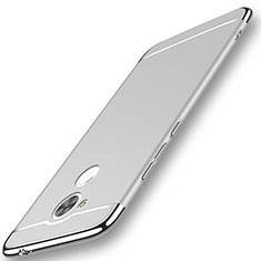 Schutzhülle Luxus Metall Rahmen und Kunststoff Schutzhülle Tasche M01 für Huawei Honor 6C Pro Silber