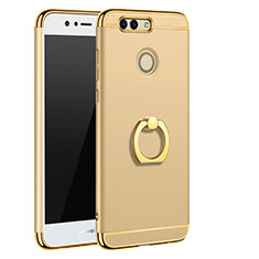 Schutzhülle Luxus Metall Rahmen und Kunststoff Schutzhülle Tasche M01 für Huawei Nova 2 Plus Gold