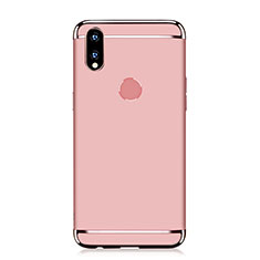 Schutzhülle Luxus Metall Rahmen und Kunststoff Schutzhülle Tasche M01 für Huawei Nova 3i Rosegold