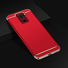 Schutzhülle Luxus Metall Rahmen und Kunststoff Schutzhülle Tasche M01 für Huawei Nova 5z Rot