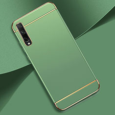 Schutzhülle Luxus Metall Rahmen und Kunststoff Schutzhülle Tasche M01 für Huawei P smart S Cyan