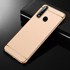 Schutzhülle Luxus Metall Rahmen und Kunststoff Schutzhülle Tasche M01 für Oppo A8 Gold