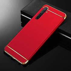 Schutzhülle Luxus Metall Rahmen und Kunststoff Schutzhülle Tasche M01 für Oppo K5 Rot